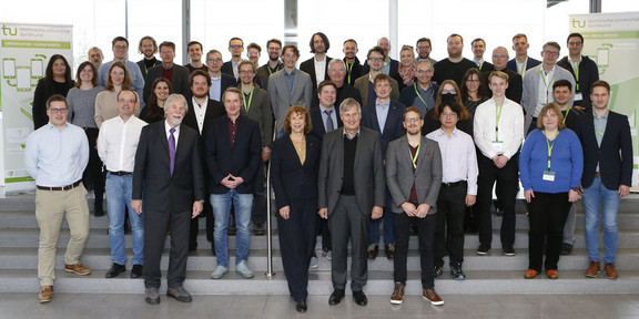 Group photo at the end of SFB876 in the Rudolf Chaudoire Pavilion.