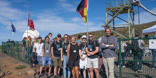 Group picture of the chair members at the 20th anniversary celebration of the MAGIC telescopes